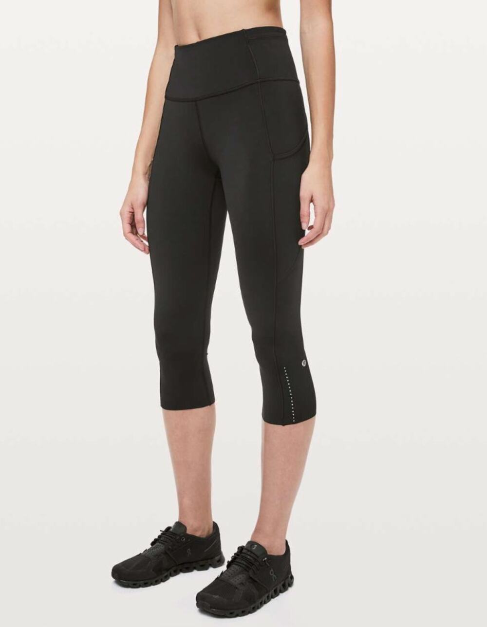 Lululemon Fast & Free Crop II Nulux 19" Black 6